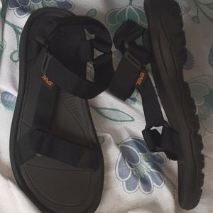 Teva Classical Hurricane Black Solid Sandals Size 8